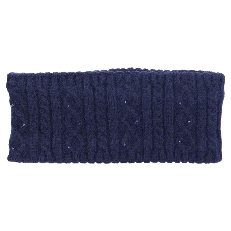 Schockemohle Glamour Womens Fleece Headband - Dark Navy