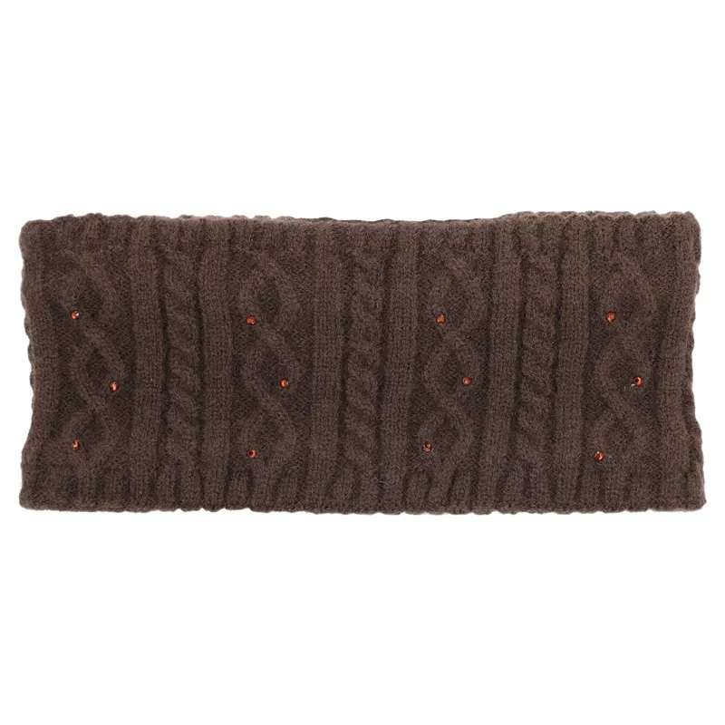Schockemohle Glamour Womens Fleece Headband - Mocca