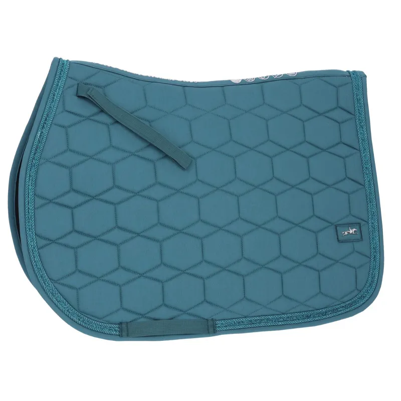 Schockemohle High Density Gloss Jump Saddlecloth - Colonial Blue