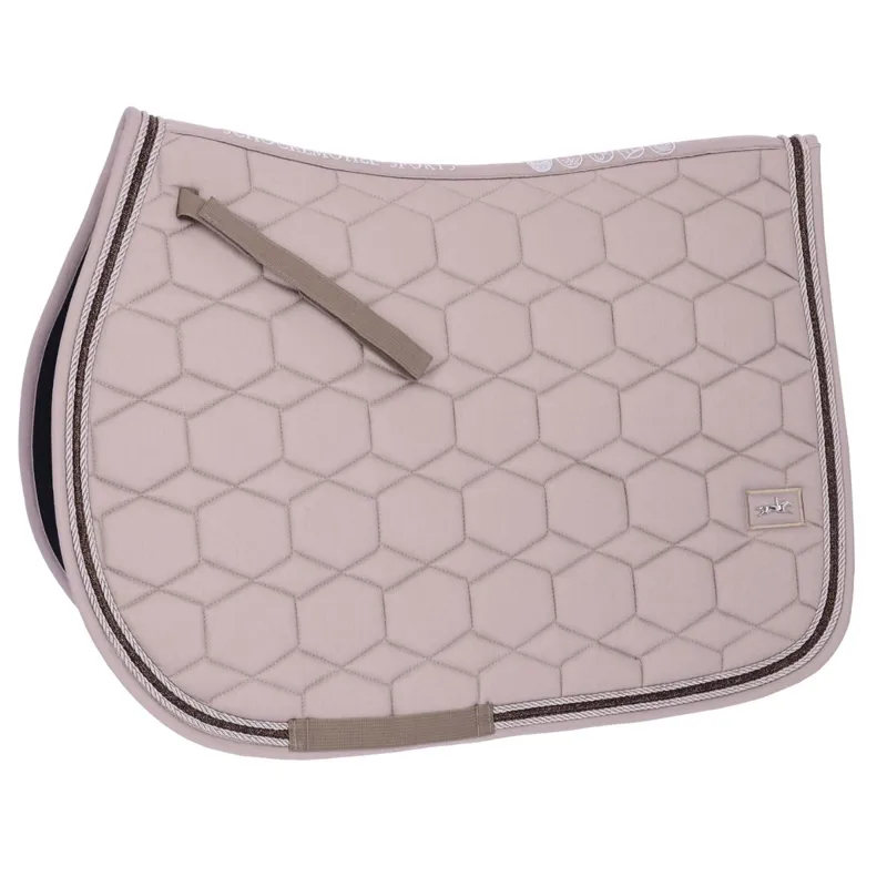 Schockemohle High Density Gloss Jump Saddlecloth - Stone