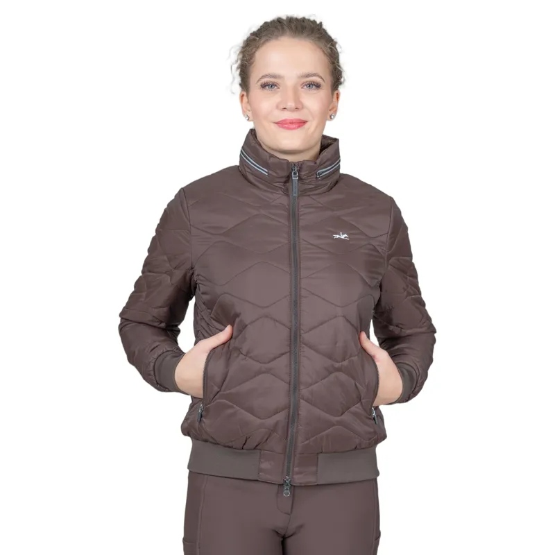 Schockemohle Janet Womens Lightweight Quilted Jacket - Mocca-3