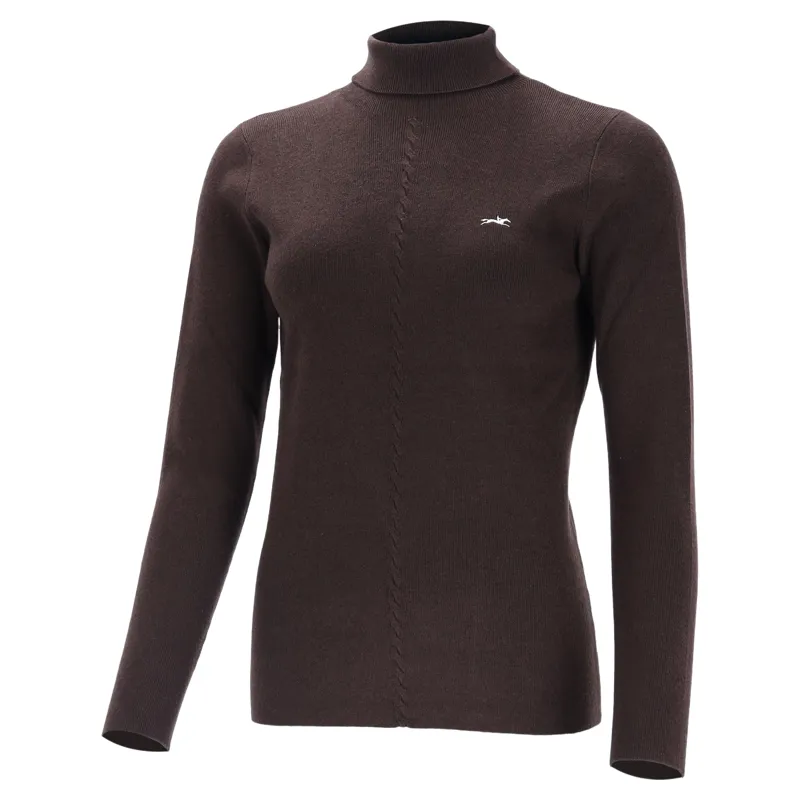Schockemohle Josie Womens Long Sleeve Pullover Jumper - Mocca