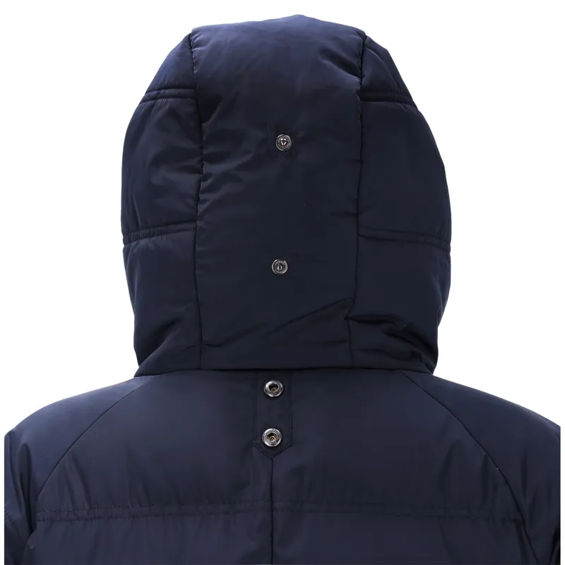 Schockemohle Kacy Womens Long Padded Coat - Dark Navy-3