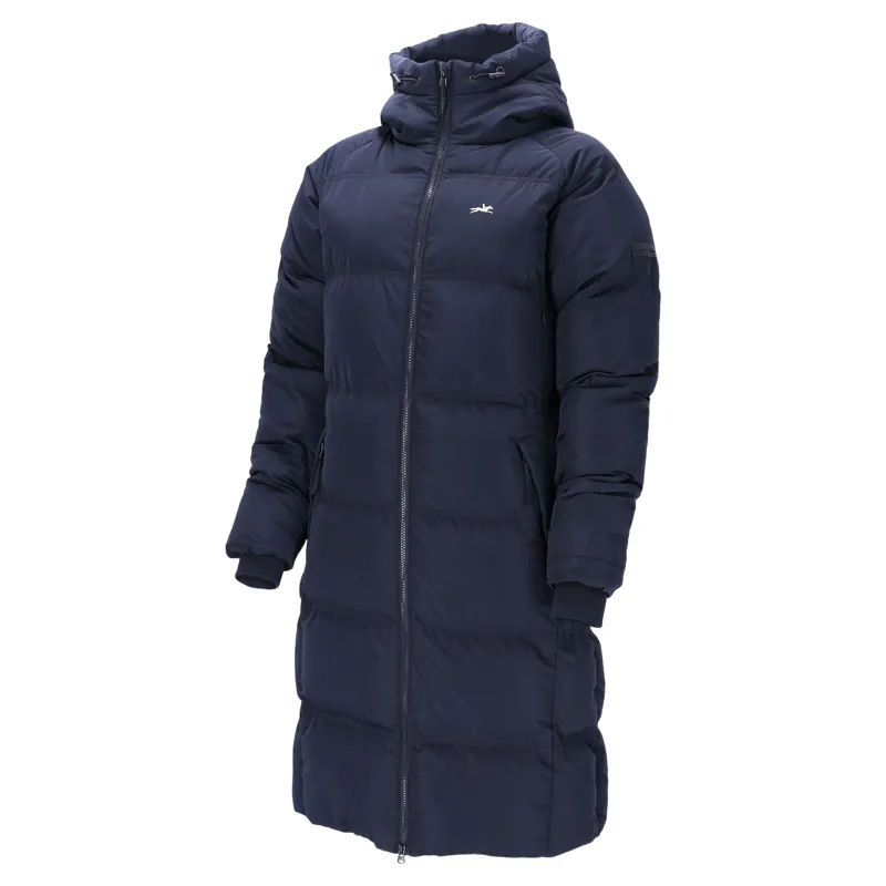 Schockemohle Kacy Womens Long Padded Coat - Dark Navy