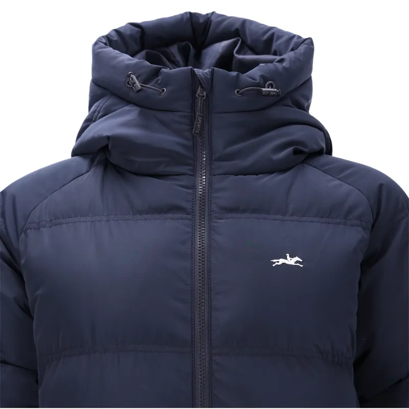 Schockemohle Kacy Womens Long Padded Coat - Dark Navy-2