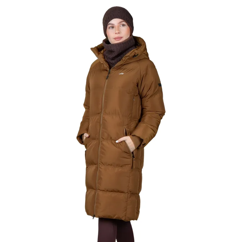 Schockemohle Kacy Womens Long Padded Coat - Nougat