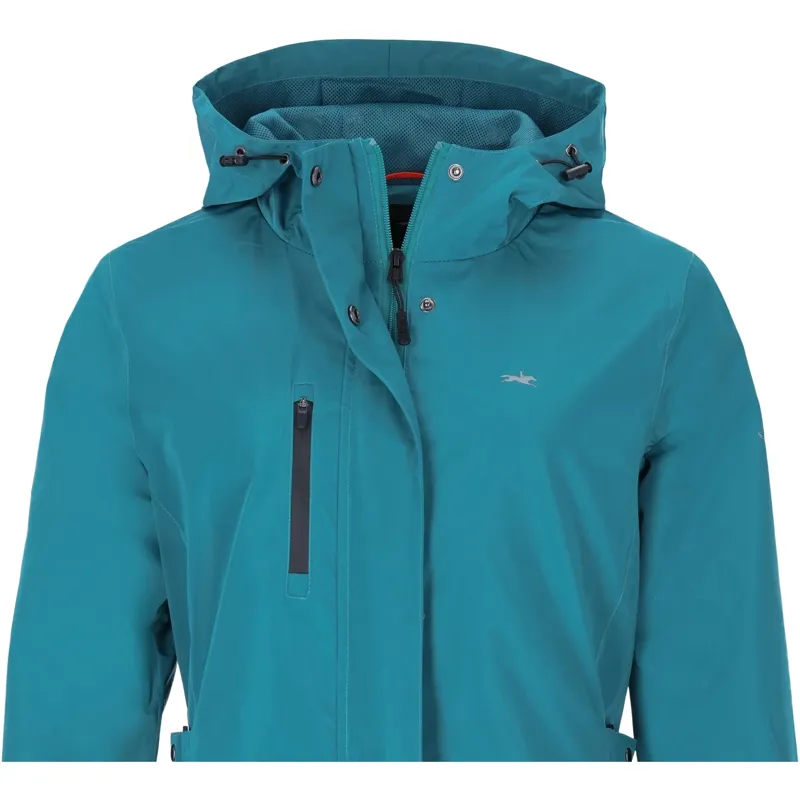 Schockemohle Kaija Womens Waterproof Long Jacket - Colonial Blue Pre-Order-5