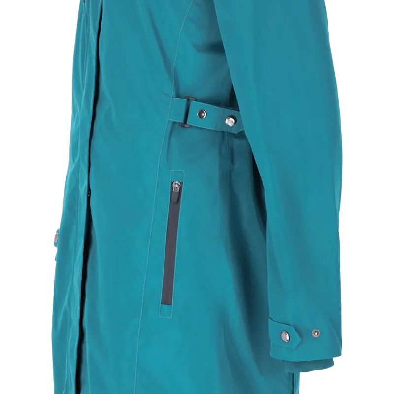 Schockemohle Kaija Womens Waterproof Long Jacket - Colonial Blue Pre-Order-6