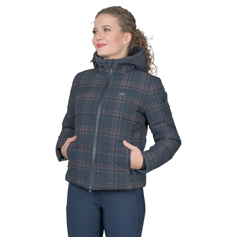 Schockemohle Leni Womens Padded Jacket - Dark Navy-2