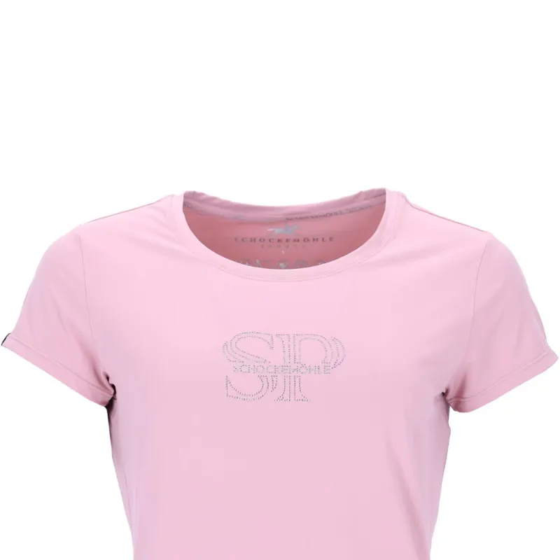 Schockemohle Nola SP Womens T-Shirt - Powder Pink-3