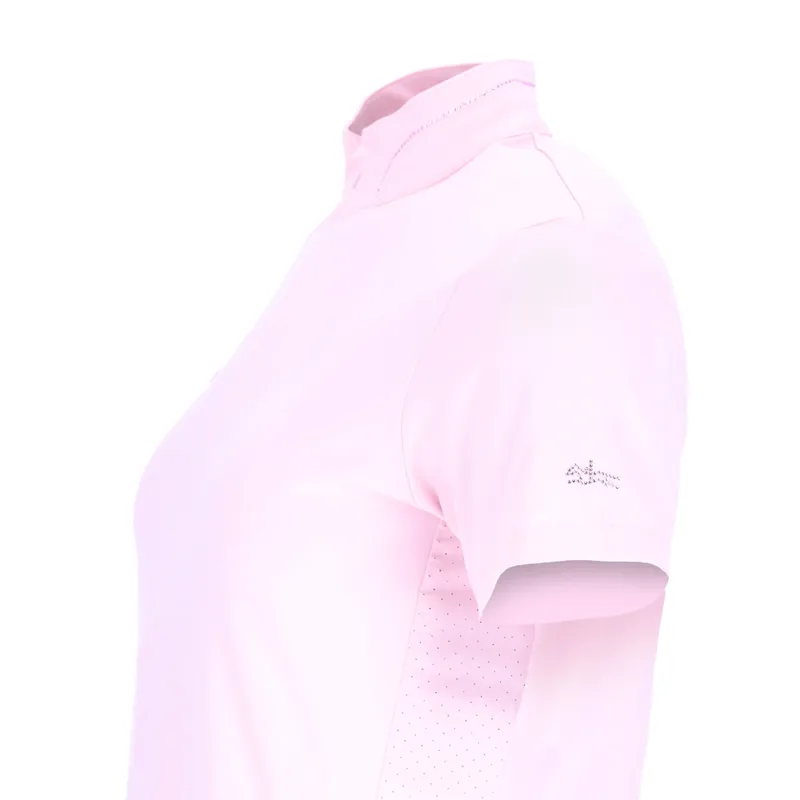 Schockemohle Poppy 2.6 Womens Short Sleeve Training Shirt - Pale Pink-2