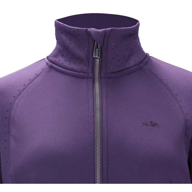 Schockemohle Ricarda Womens Jersey Jacket - Dark Purple-1