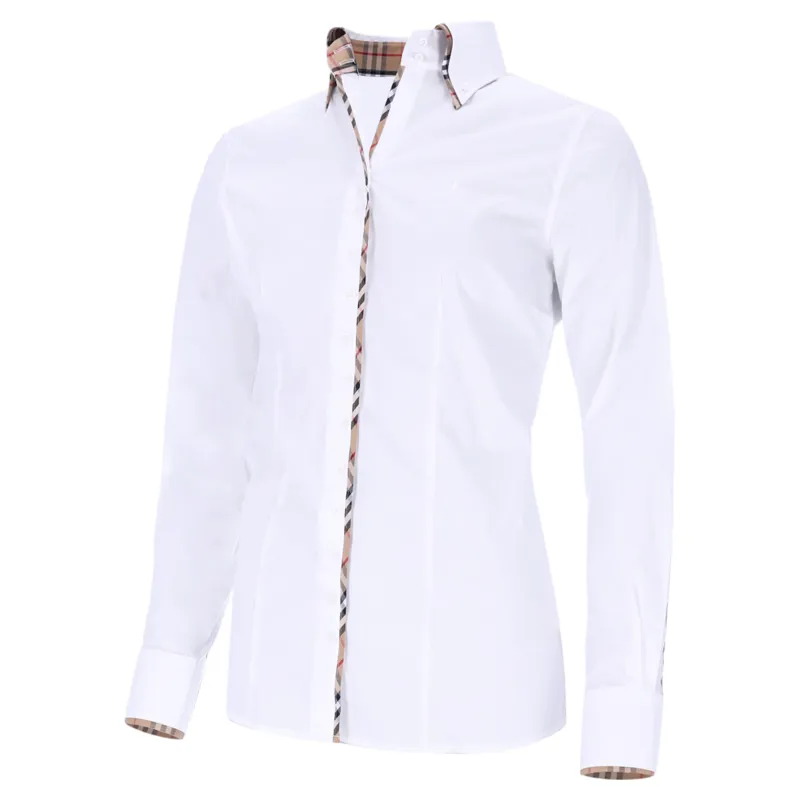 Fior Da Liso Samantha London Womens Shirt - White/Black Check-1