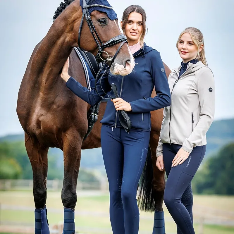 Schockemohle Savina Womens Full Zip Hoodie - Stone-4