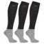 Schockemohle Show Tall Riding Socks 3 Pack - Black/Black/Black