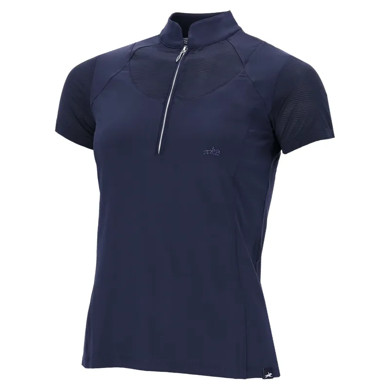 Schockemohle Summer Vibes Womens Short Sleeve Training Shirt - Dark Navy