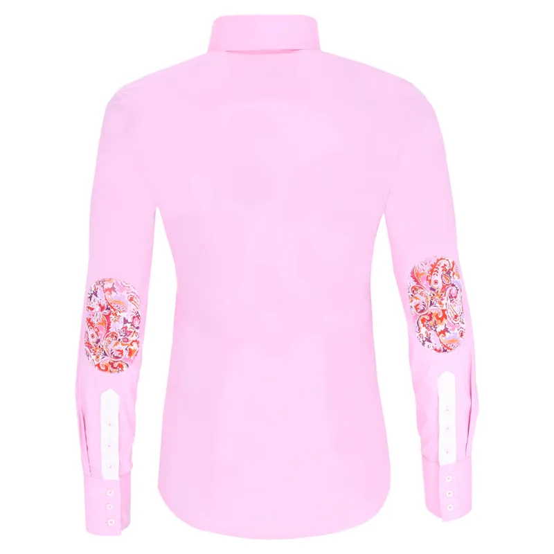 Fior Da Liso Viola Paisley Womens Shirt - Pale Rosa-1