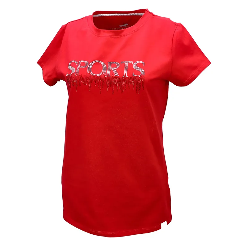 Schockemohle Lisanne Style Ladies T-Shirt - True Red