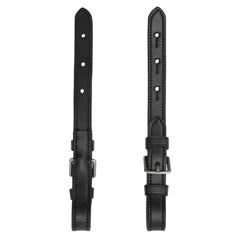 Schockemohle Equitus Buckle Cheek Pieces - Black/Silver