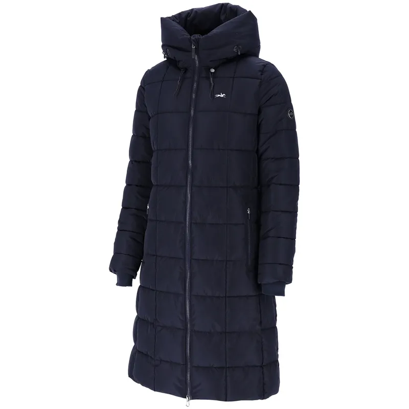 Schockemohle Kyra Style Ladies Long Puffer Jacket - Deep Night