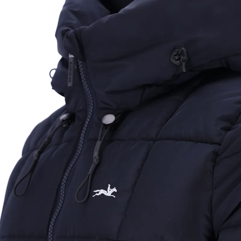 Schockemohle Kyra Style Ladies Long Puffer Jacket - Deep Night-5