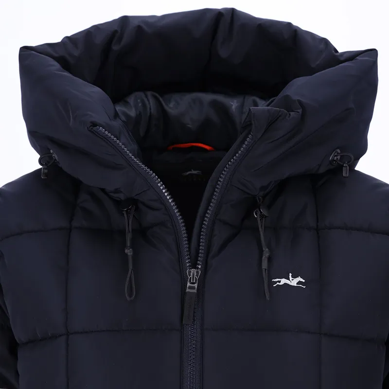 Schockemohle Kyra Style Ladies Long Puffer Jacket - Deep Night-3