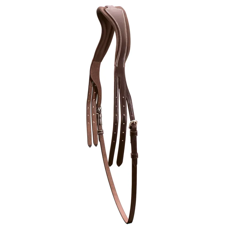 Schockemohle Select Anatomical Headpiece - Espresso/Cream/Silver