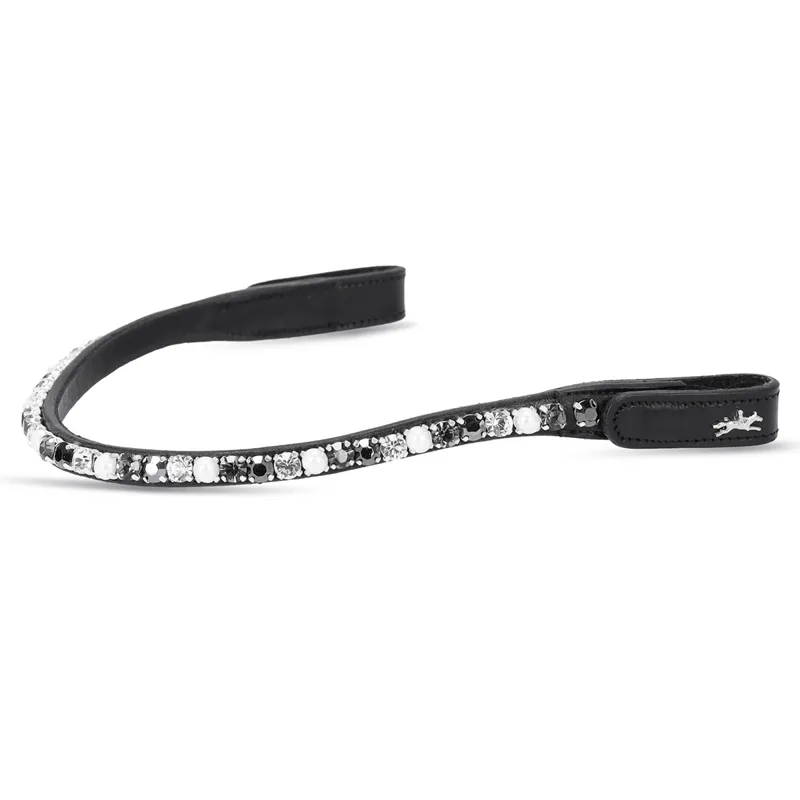 Schockemohle Siena Browband - Black/Pearl Shades