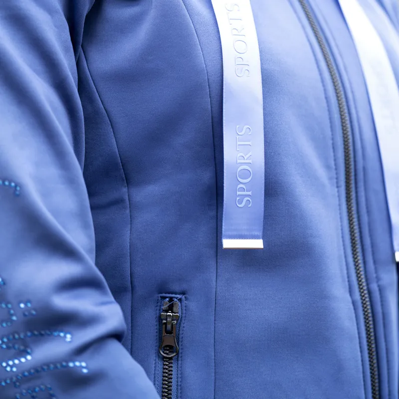 Schockemohle Shakira Style Ladies Hooded Jacket - Jeans Blue-6