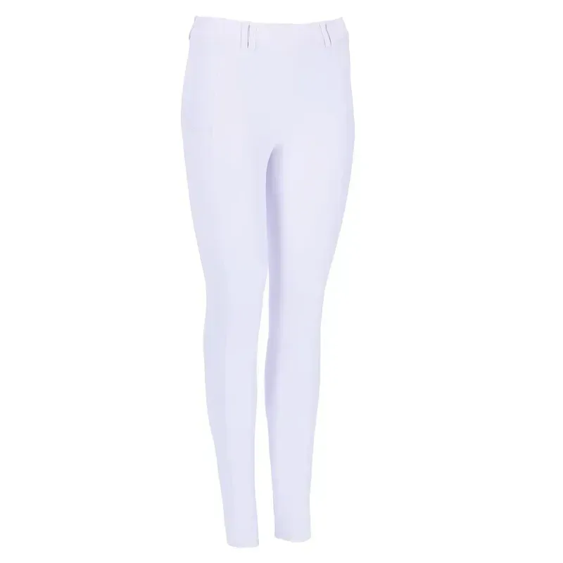 Schockemohle Pro Air Sporty Full Grip Competition Riding Tights - White