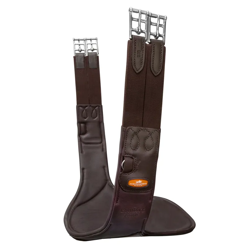 Schockemohle Oklahoma Stud Girth - Espresso/Silver