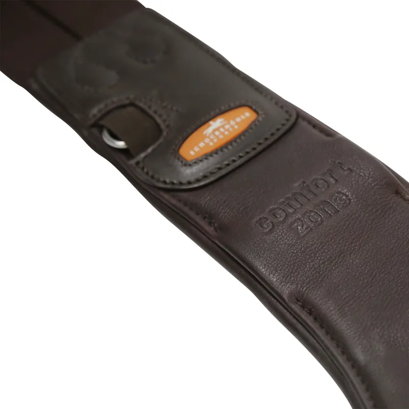 Schockemohle Oklahoma Stud Girth - Espresso/Silver-2