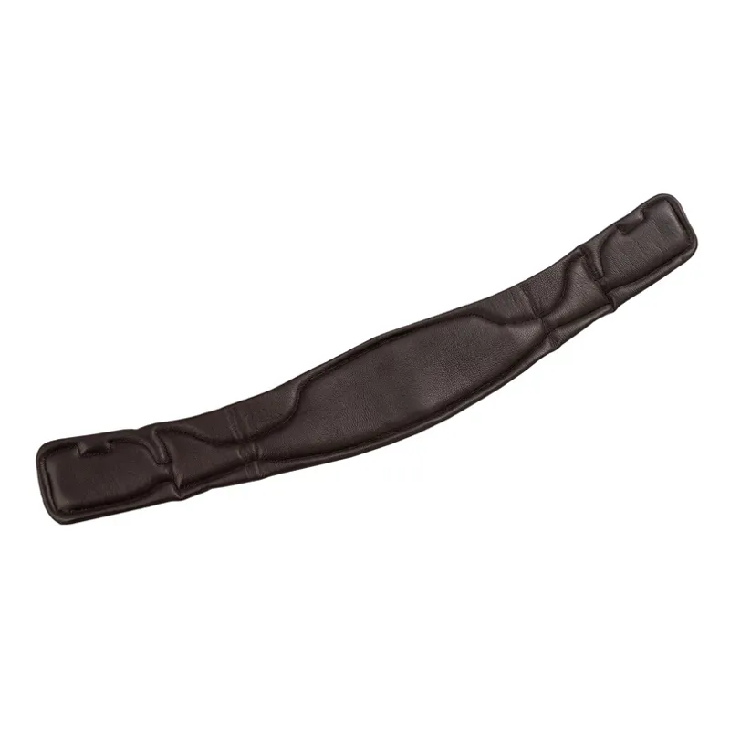 Schockemohle Pallas Pro Girth with Leather Pad - Espresso/Silver-2