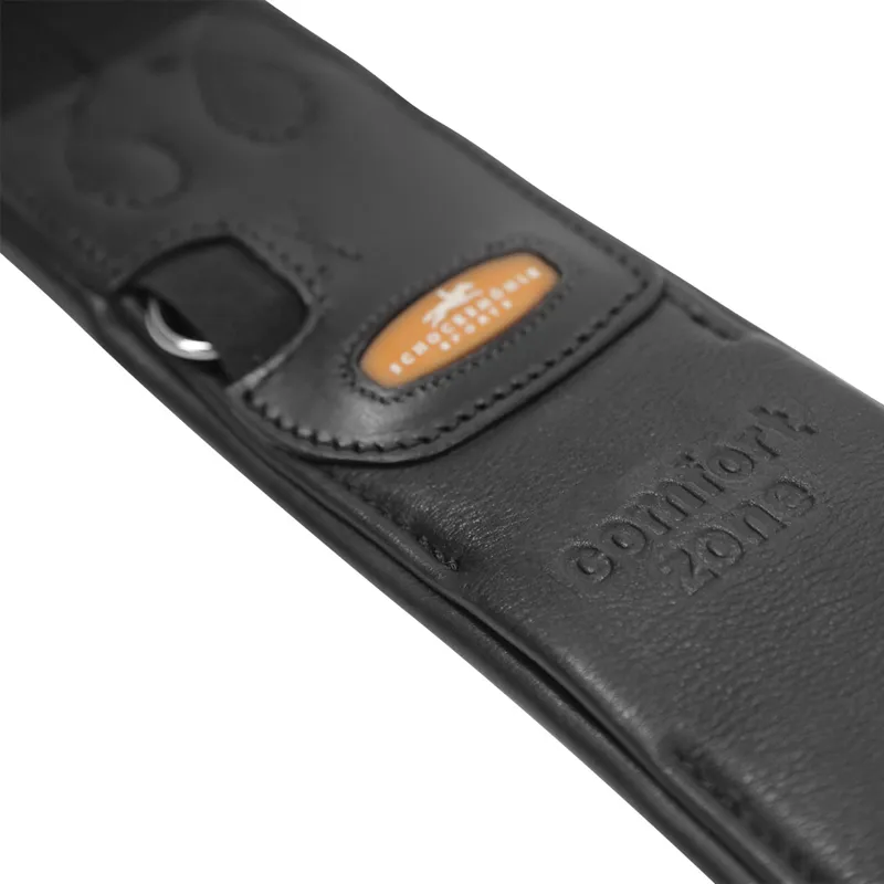 Schockemohle Portland Leather Girth - Black/Silver-1
