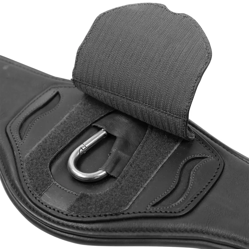 Schockemohle Portland Leather Girth - Black/Silver-2
