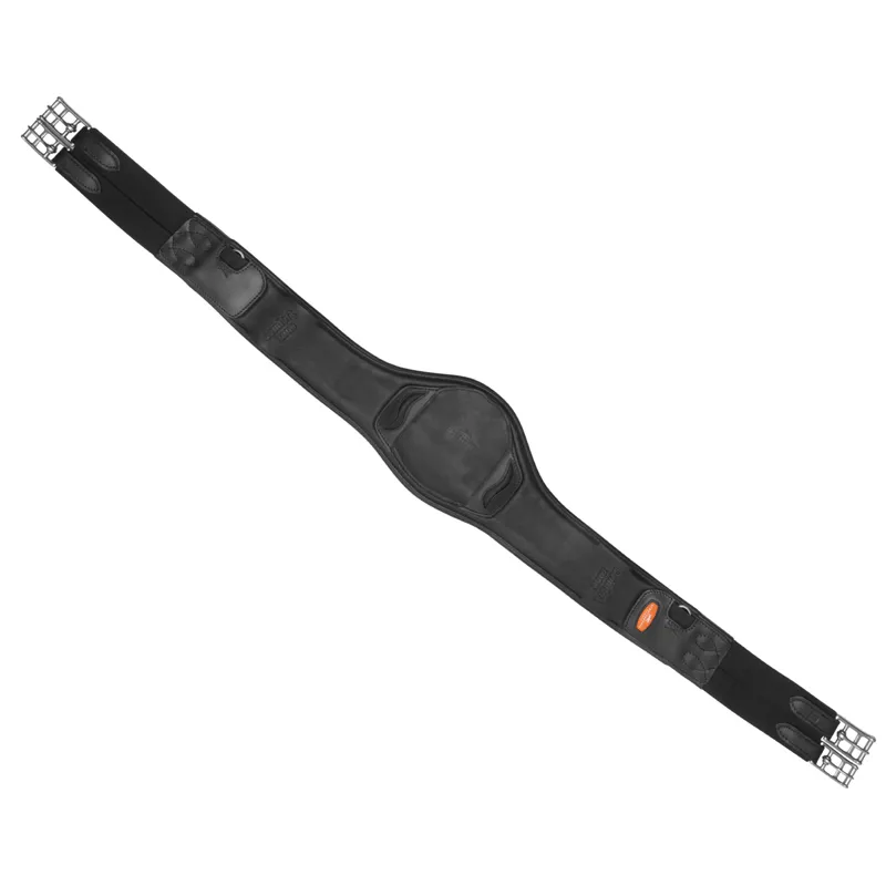 Schockemohle Portland Leather Girth - Black/Silver-3