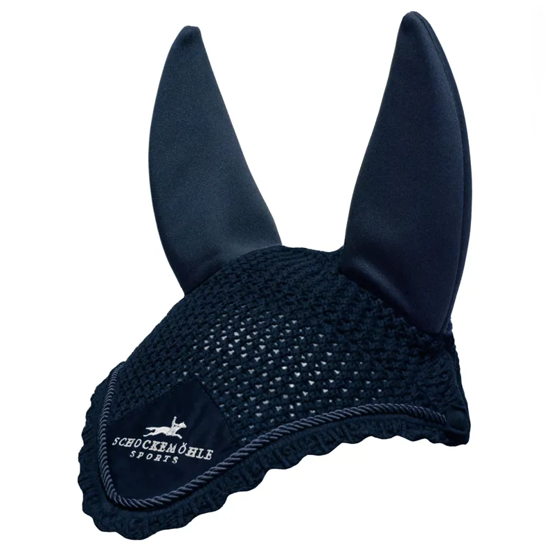 Schockemohle Air Silent Logo Soundless Fly Veil - Navy