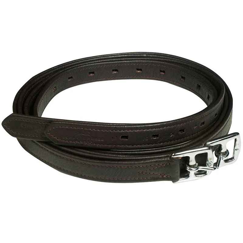 Schockemohle Colorado Stirrup Leathers - Espresso Brown