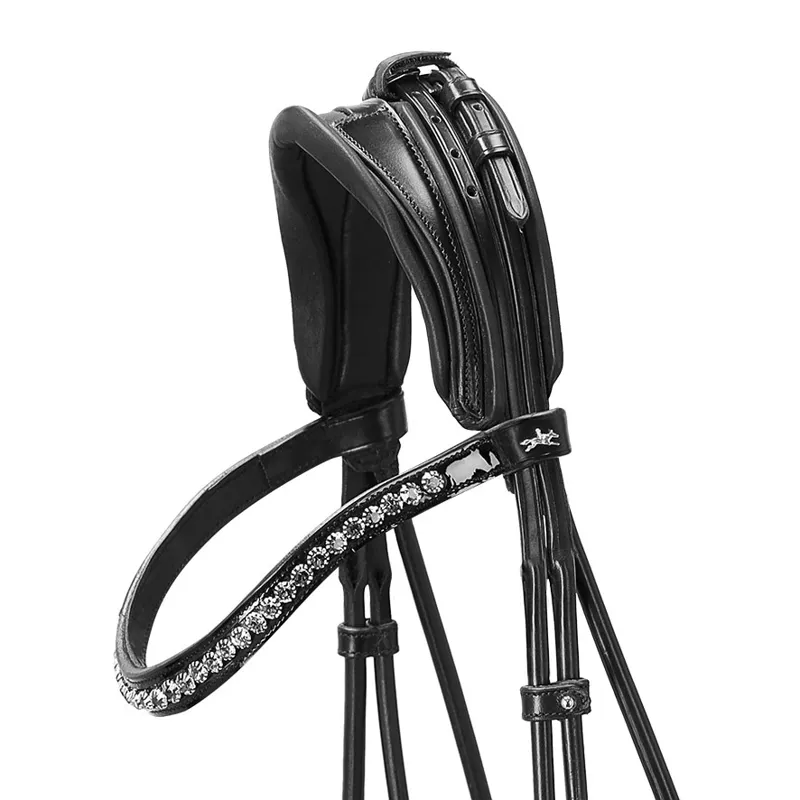 Schockemohle Westminster Flash Bridle - Patent Black-1