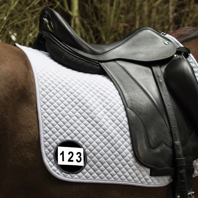 Equetech Saddlecloth Competition Number Holders - Black