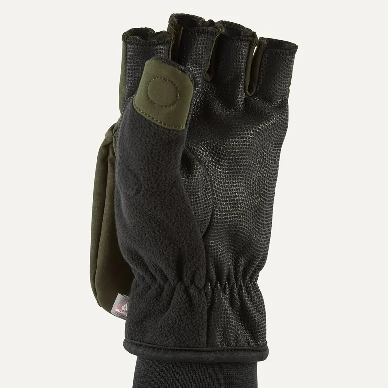Sealskinz Walpole Windproof Cold Weather Convertible Mitt - Olive Green-1