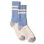 Sealskinz Cawston Ladies Mid Length Crew Socks - Blue/Cream/Grey