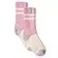 Sealskinz Cawston Ladies Mid Length Crew Socks - Pink/Grey/Cream