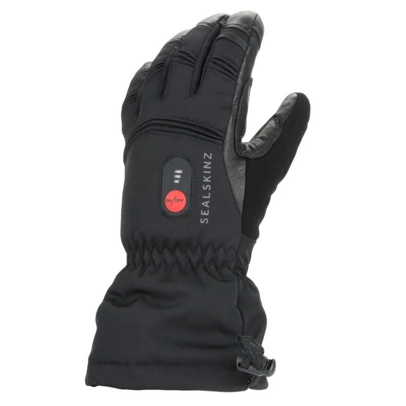 Sealskinz Filby Waterproof Heated Gauntlet Gloves - Black
