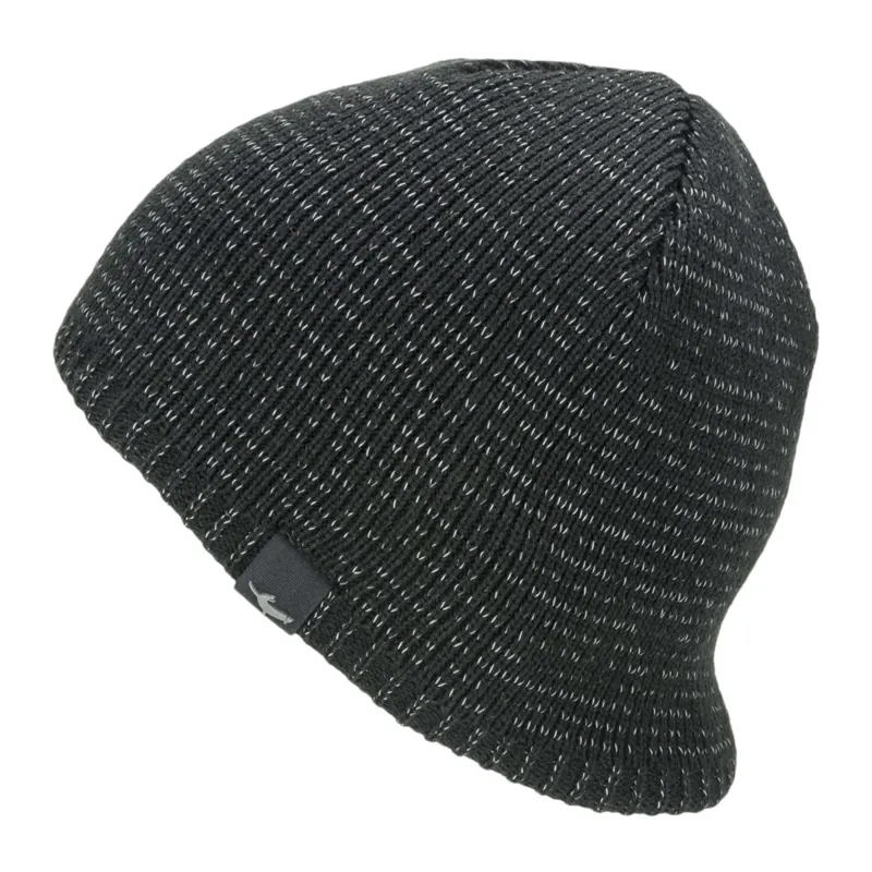 Sealskinz Loddon Waterproof Reflective Beanie Hat Black