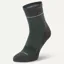 Sealskinz Morston Solo QuickDry Ankle Length Socks - Olive/Grey Marl
