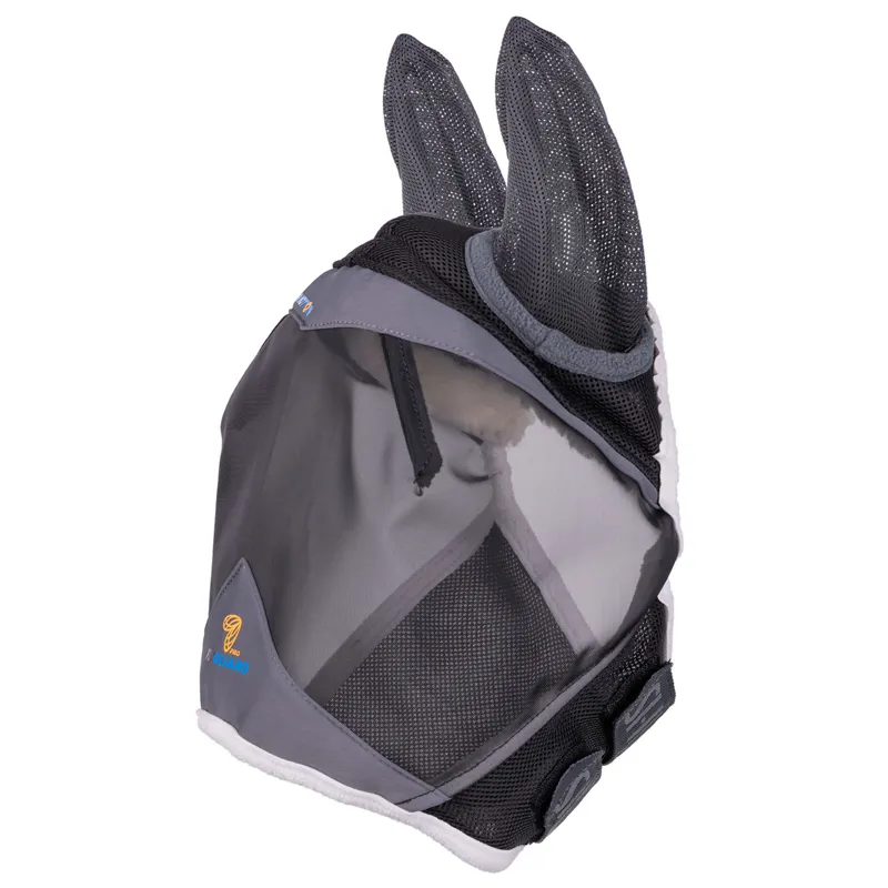 Shires FlyGuard Pro Air Motion Fly Mask with Ears - Dark Grey-1