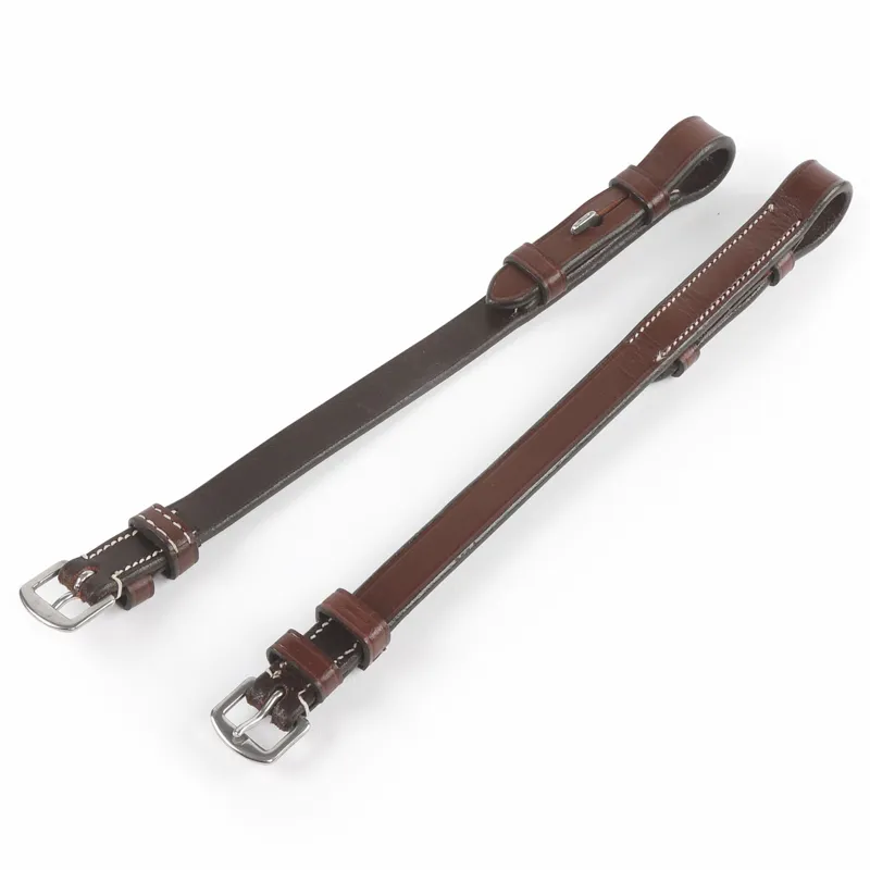 Shires Avignon Bridle Cheek Pieces - Oak