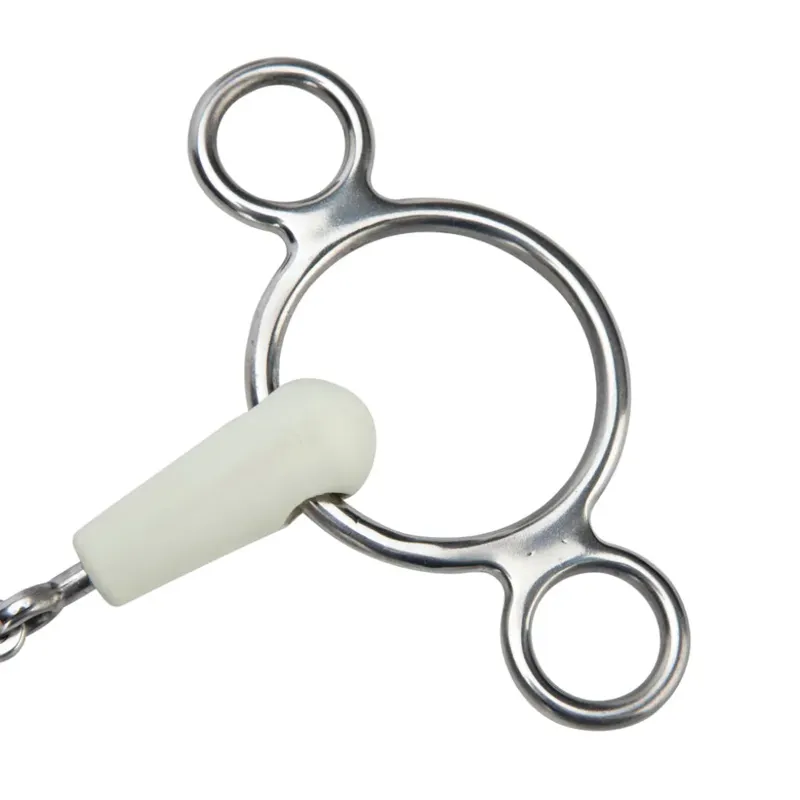 Shires EquiKind Softie 2 Ring Gag Peanut Link Bit-1