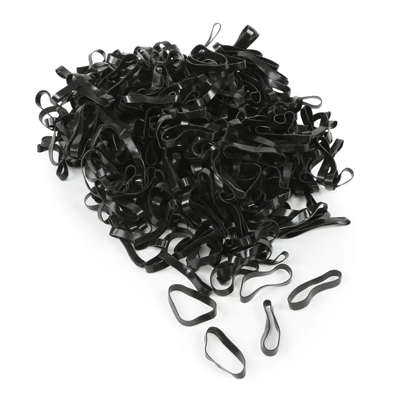 Shires EZI-GROOM Silicone Plaiting Bands - Black